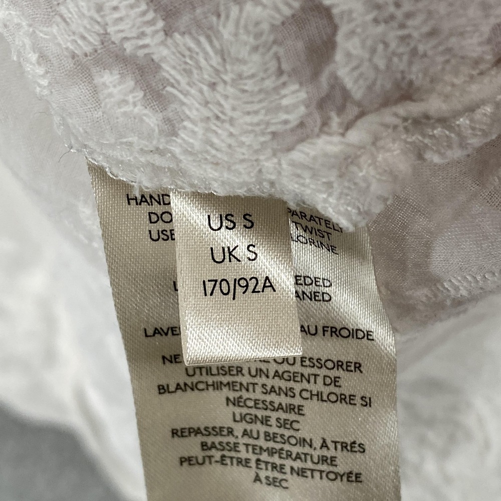 Pilcro Anthropologie Blouse Womens Small White Sheer Embroidered Boho Top - Picture 7 of 13